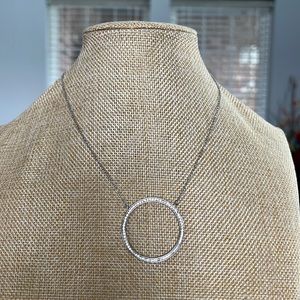 Park Lane Crystal “O” Pendant Necklace